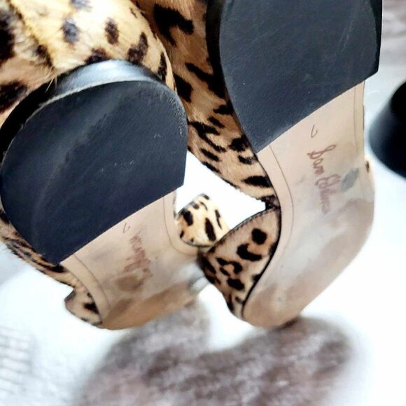 SAM EDELMAN SIZE 7 Leopard print Flat lightly used - Picture 3 of 7